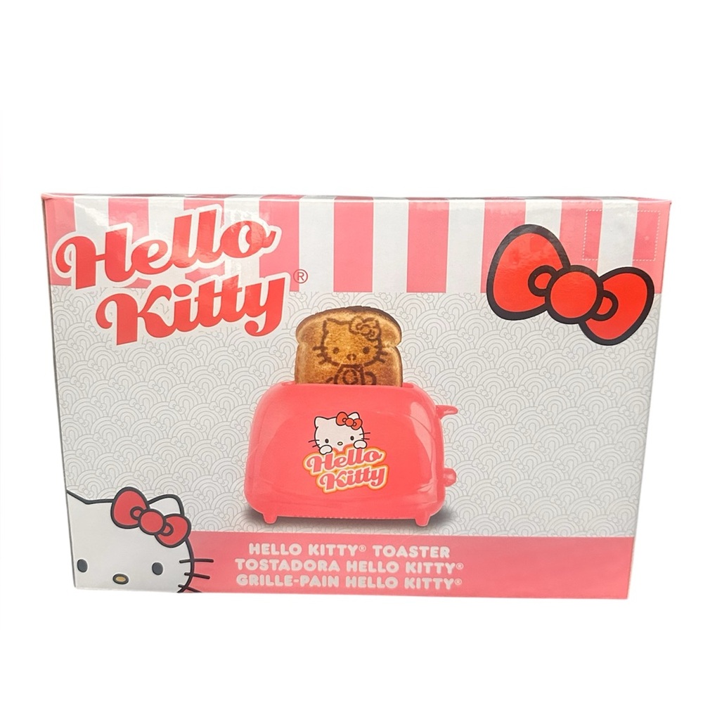 Brand New Sealed Box Hello Kitty Pink Toaster, Toasts Hello Kitty On The Toast!